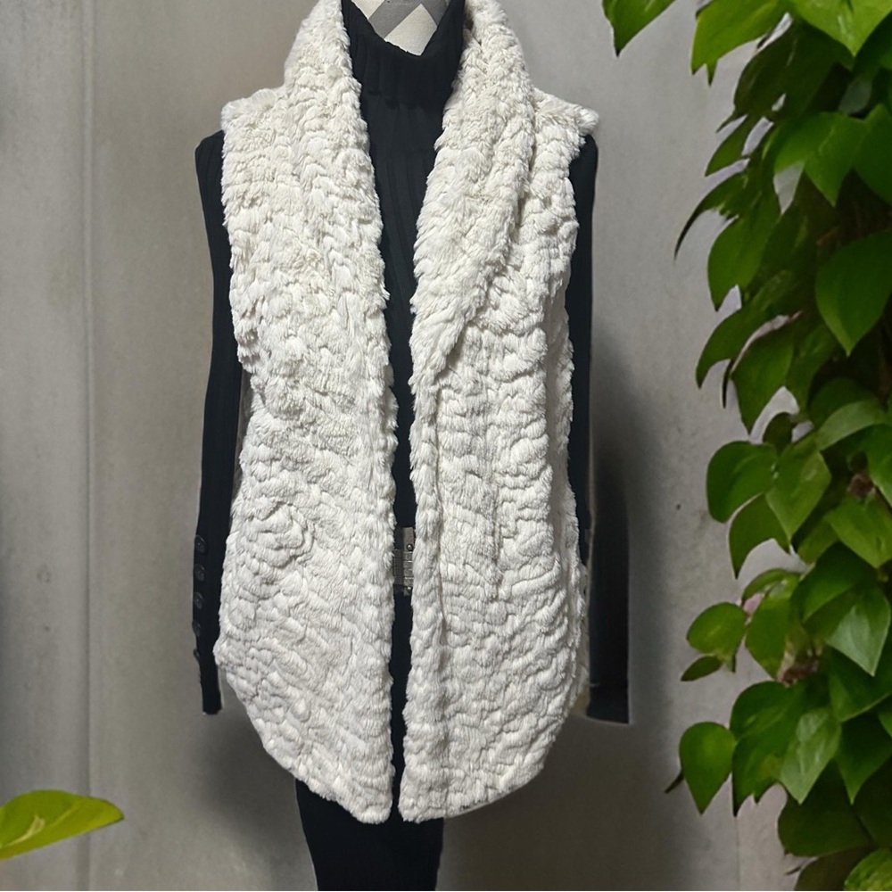 Dylan Ivory Faux Fur Vest